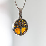 Large Gold Plated Tree of Life Pendant- Necklaces- Baltic Beauty