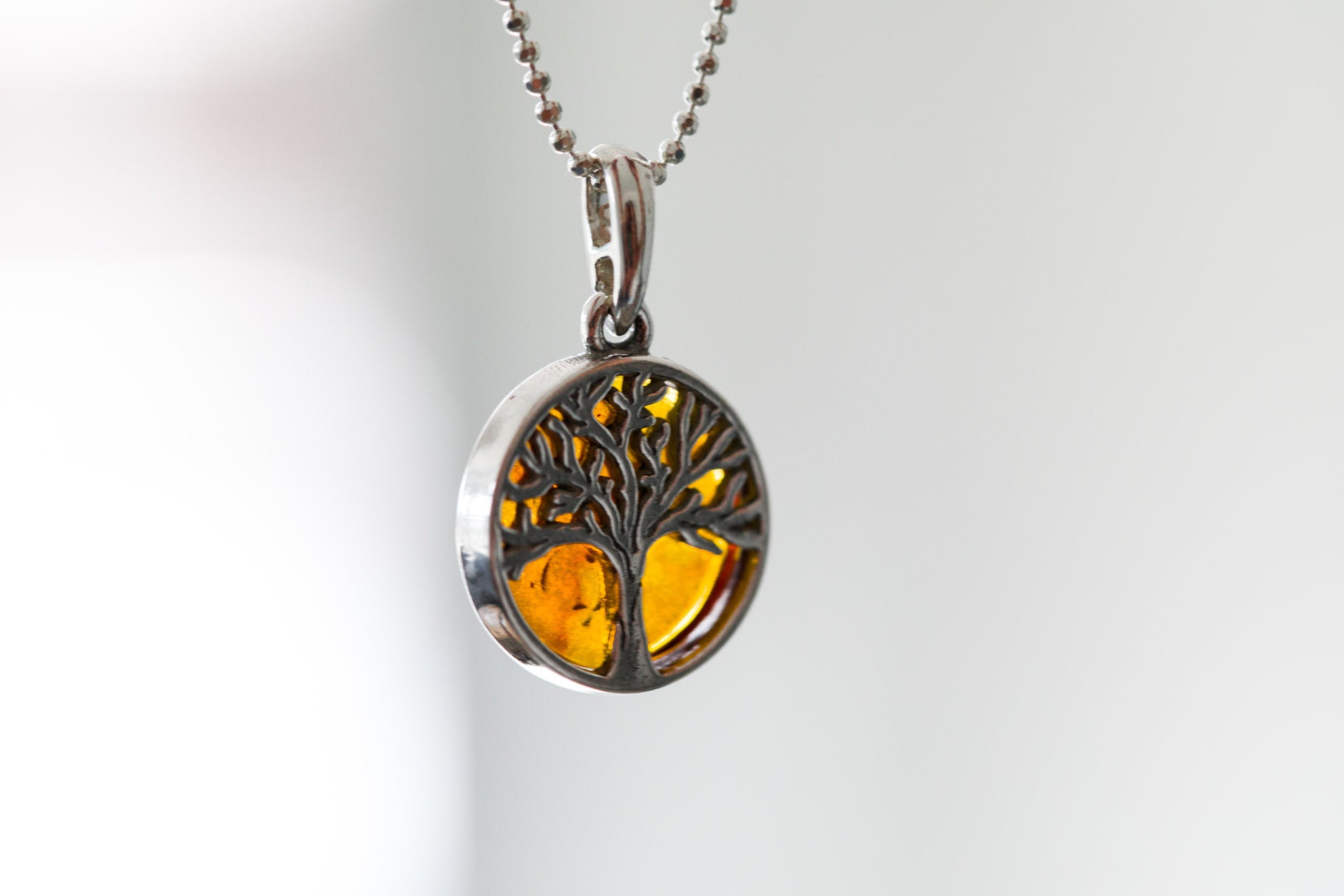 Large Gold Plated Tree of Life Pendant- Necklaces- Baltic Beauty