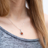 Mini Amber Sun Necklace- Necklaces- Baltic Beauty