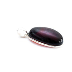 Handmade Oval Cherry Amber Pendant- Necklaces- Baltic Beauty