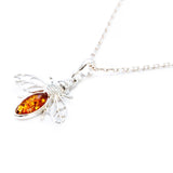 Amber Bee Necklace- Necklaces- Baltic Beauty