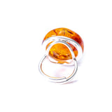 Big Amber Cocktail Ring- Rings- Baltic Beauty