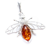 Amber Bee Necklace- Necklaces- Baltic Beauty