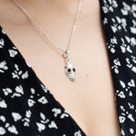 Silver Skull Necklace- Necklaces- Baltic Beauty