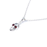 Silver Skull Necklace- Necklaces- Baltic Beauty