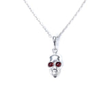 Silver Skull Necklace- Necklaces- Baltic Beauty