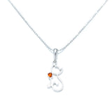 Dainty Cat Charm Necklace- Necklaces- Baltic Beauty