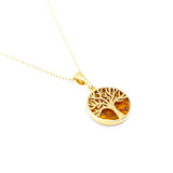 Large Gold Plated Tree of Life Pendant- Necklaces- Baltic Beauty