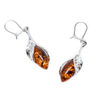Fancy Top Cognac Amber Earrings- Earrings- Baltic Beauty