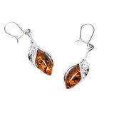 Fancy Top Cognac Amber Earrings- Earrings- Baltic Beauty