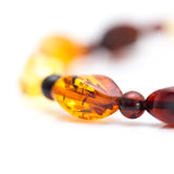 Elegant Multicolour Faceted Amber Bead Bracelet- Bracelets- Baltic Beauty