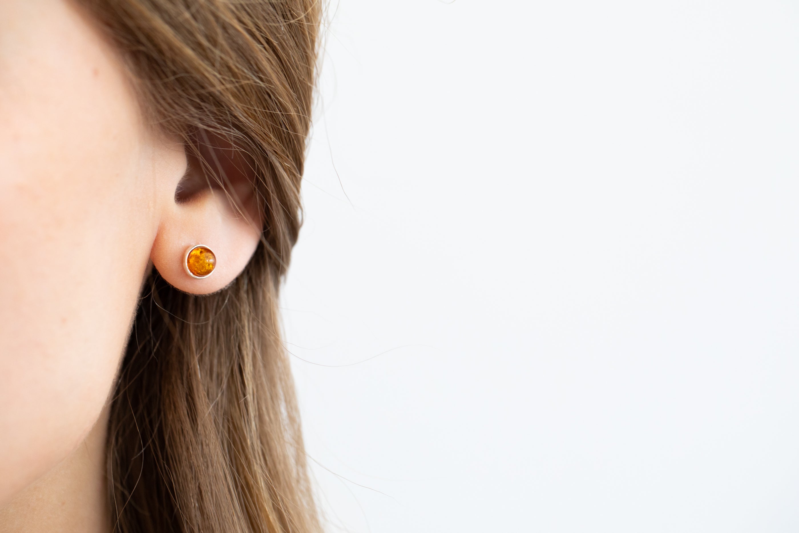 ESSENTIALS Mini Amber Stud Earrings- Earrings- Baltic Beauty