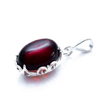 Demi Cherry Amber Drop Pendant- Necklaces- Baltic Beauty