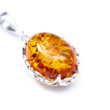 Demi Amber Drop Pendant- Necklaces- Baltic Beauty