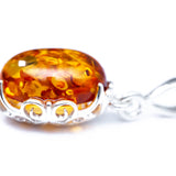 Demi Amber Drop Pendant- Necklaces- Baltic Beauty