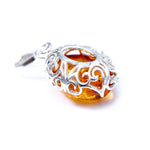 Demi Amber Drop Pendant- Necklaces- Baltic Beauty