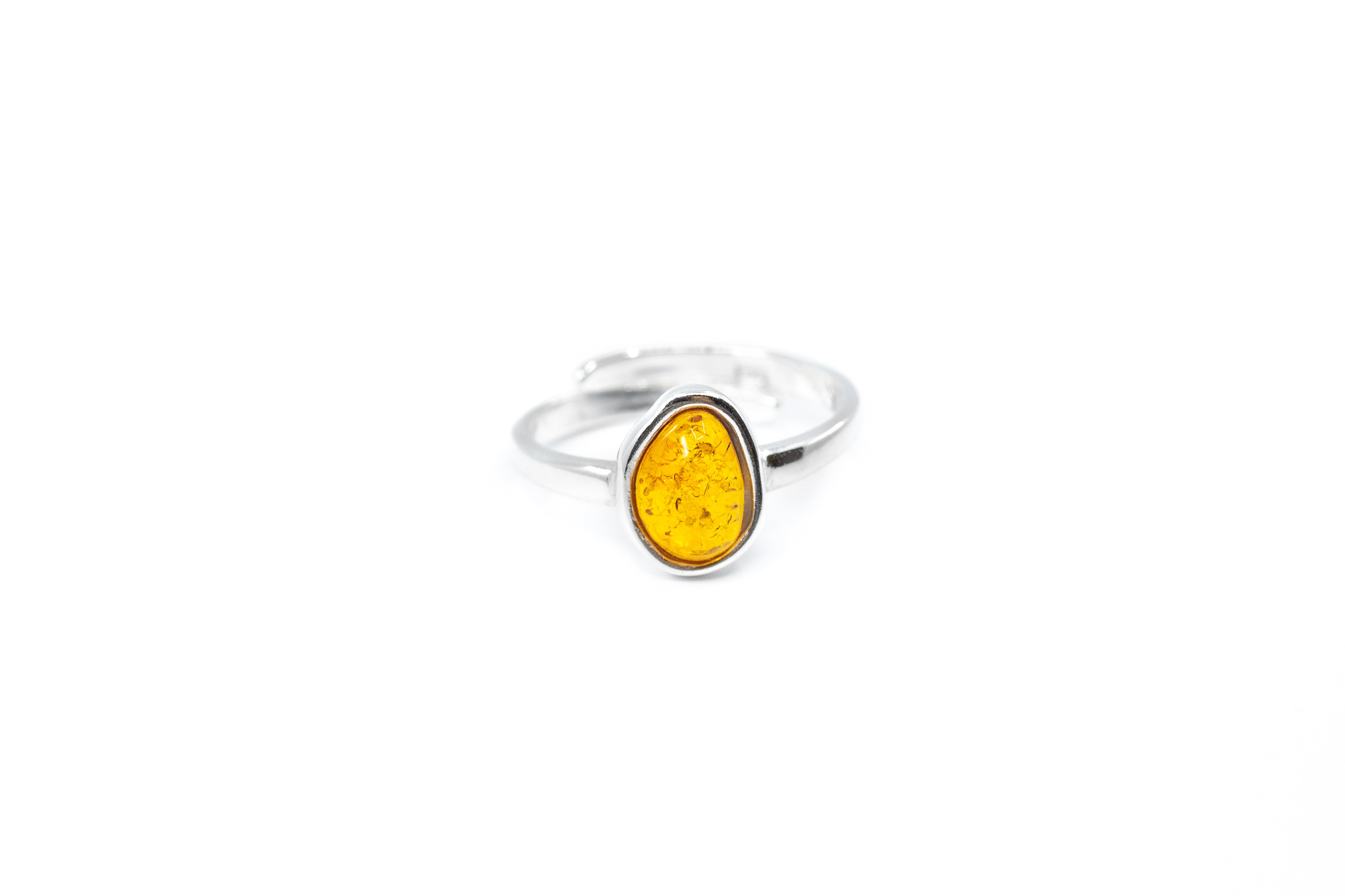 Amber ELEMENT Stacking Ring- Rings- Baltic Beauty