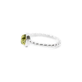 Green Amber Bubble Stacking Ring- Rings- Baltic Beauty