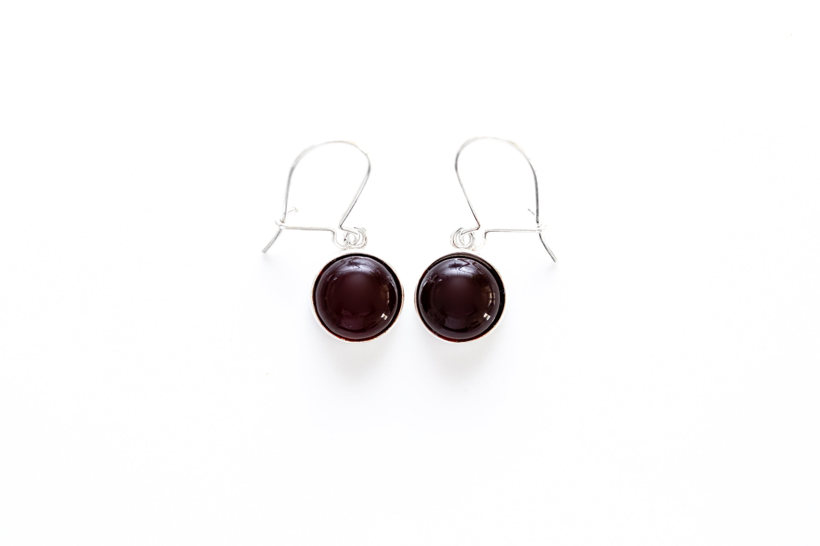 ESSENTIALS Cherry Red Amber Drop Earrings- Earrings- Baltic Beauty