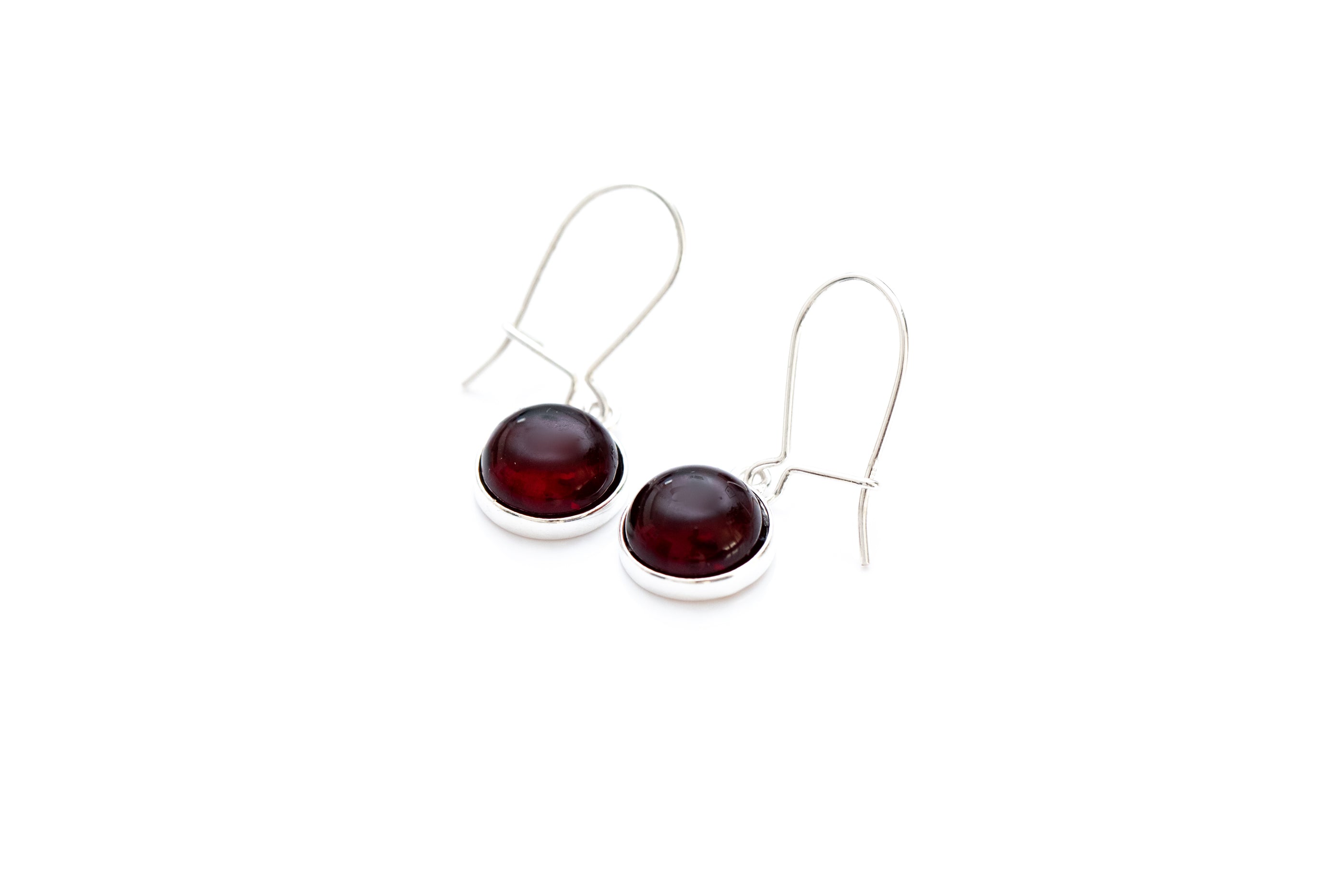 ESSENTIALS Cherry Red Amber Drop Earrings- Earrings- Baltic Beauty