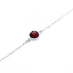 ESSENTIALS Cherry Amber Link Chain Bracelet- Bracelets- Baltic Beauty