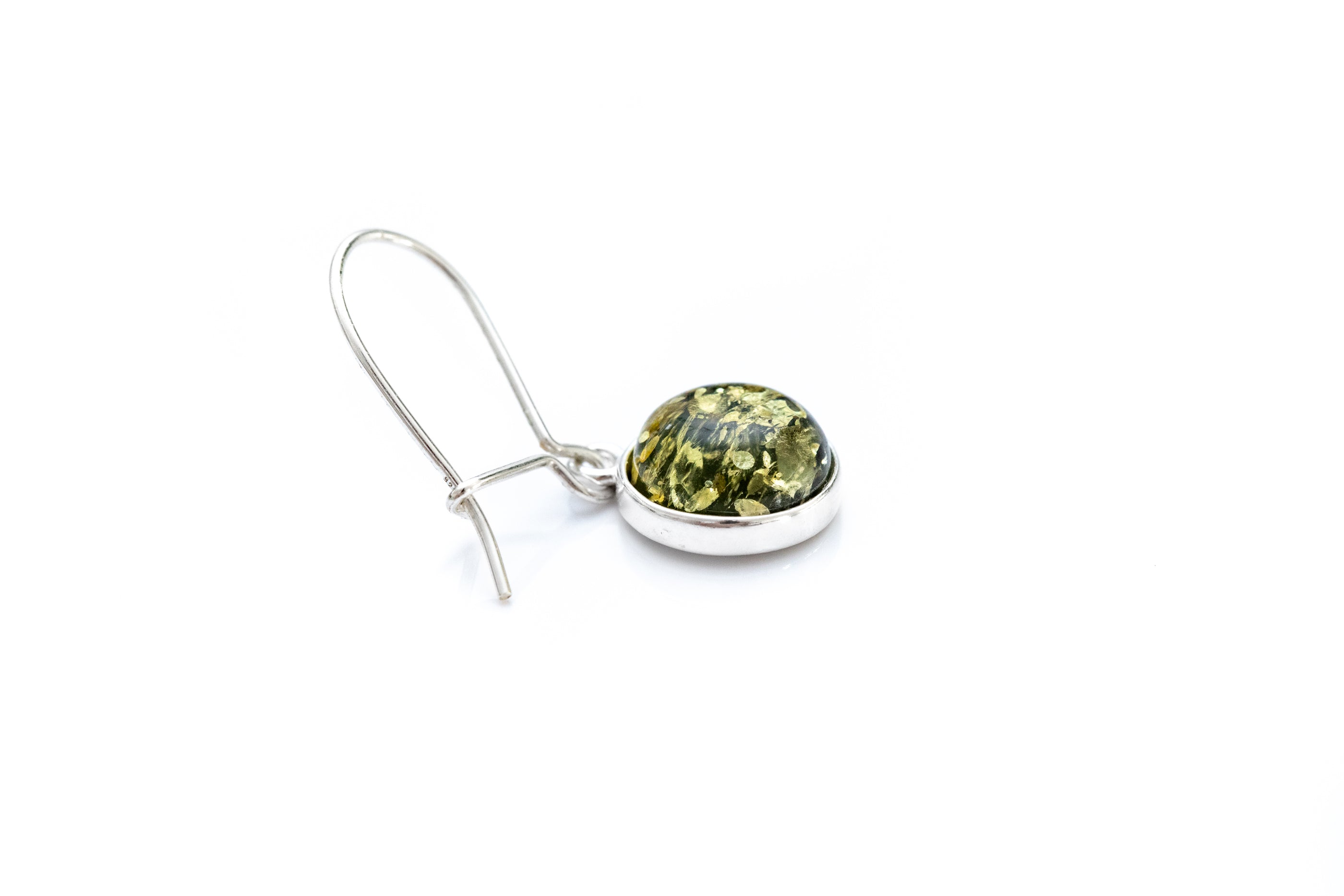 ESSENTIALS Green Amber Drop Earrings- Earrings- Baltic Beauty